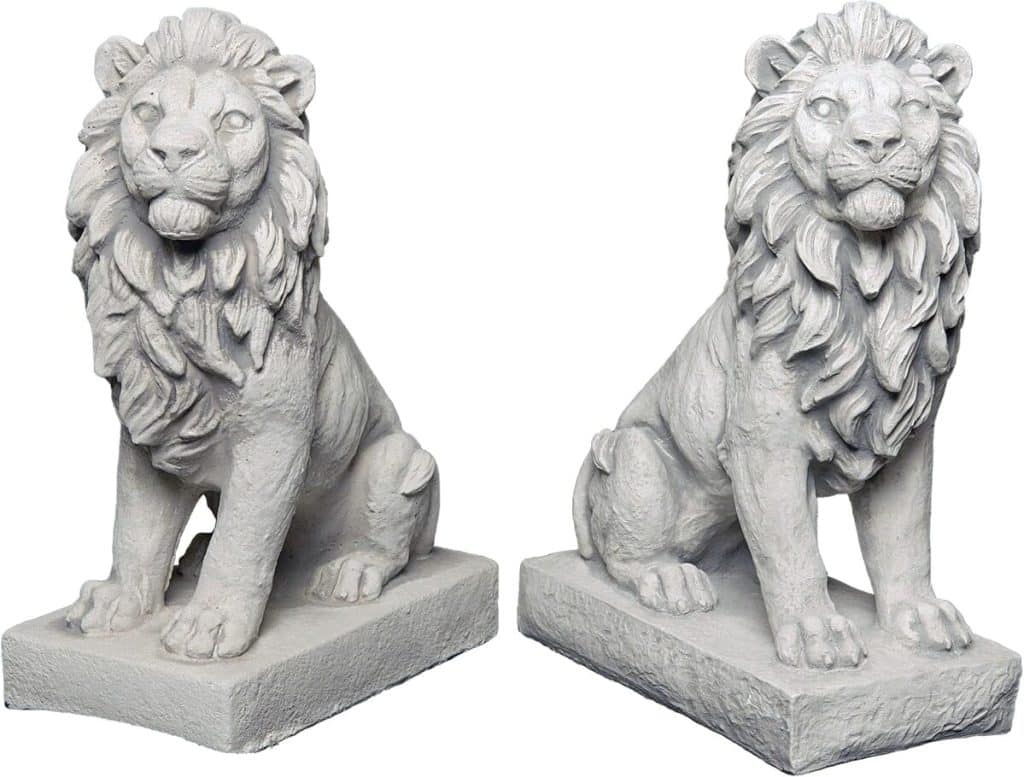Avis : gardien en pierre statue de lions pour jardin gartendekoparadies.de