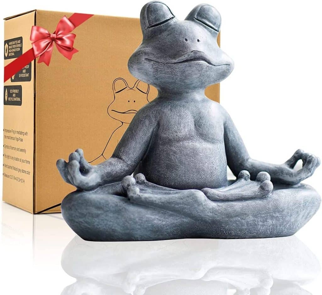 Avis sur la statue de grenouille Zen Yeomoo : une décoration jardin élégante