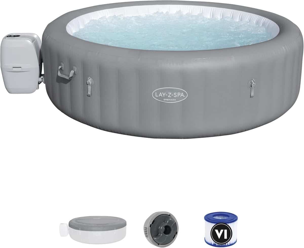Test du spa gonflable Bestway Lay-Z-Spa Grenada Airjet pour 6-8 personnes