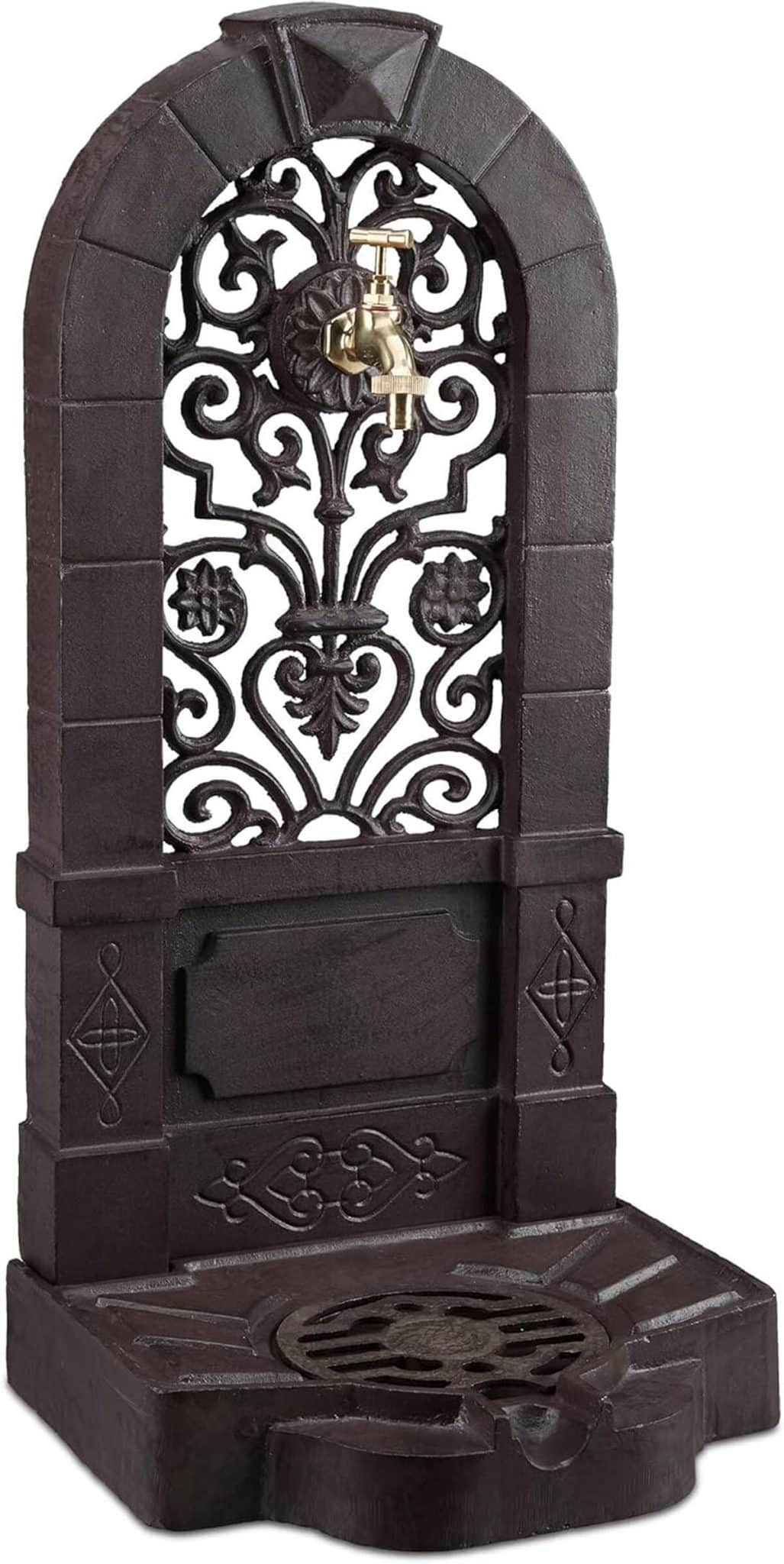 Test : relaxdays fontaine antique en aluminium, un charme nostalgique pour le jardin