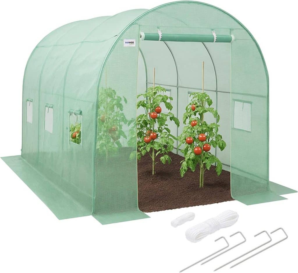 Test de la serre tunnel Kanwod 3x2x2 m : efficacité hivernale et robustesse