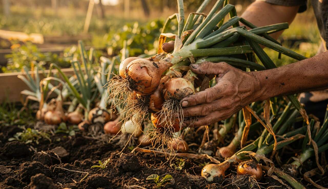 R&eacute;colte et stockage des oignons : nos astuces