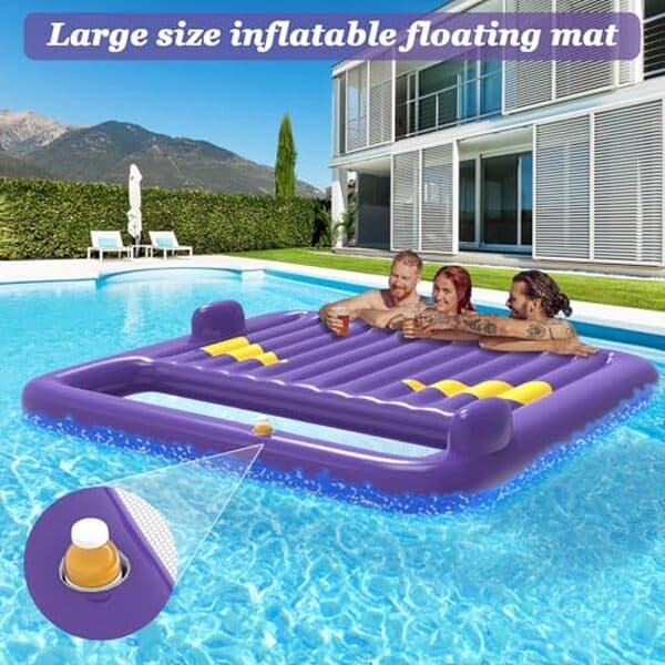 Découvrez notre teste complet du flotteur gonflable pour adultes : le confort et la détente sont au rendez-vous, idéal pour vos journées piscine et plage  !