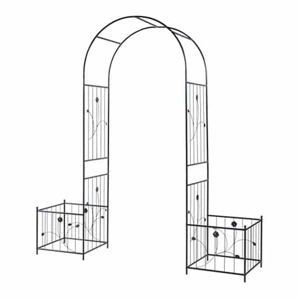 Découvrez notre évaluation détaillée de l'arche à rosiers casa.pro avec jardinières en acier noir : un allié esthétique et durable pour votre jardin.