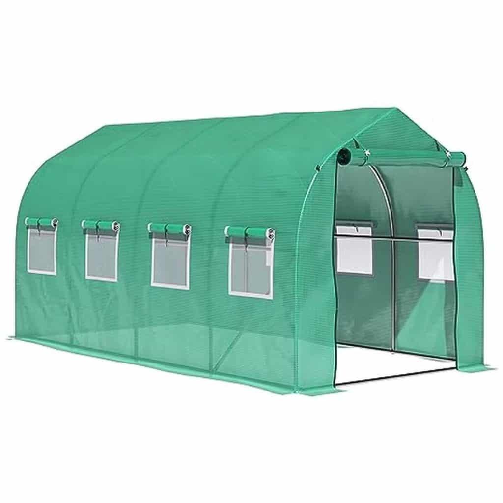 Test de la serre tunnel Outsunny 4x2x2 m pour jardin