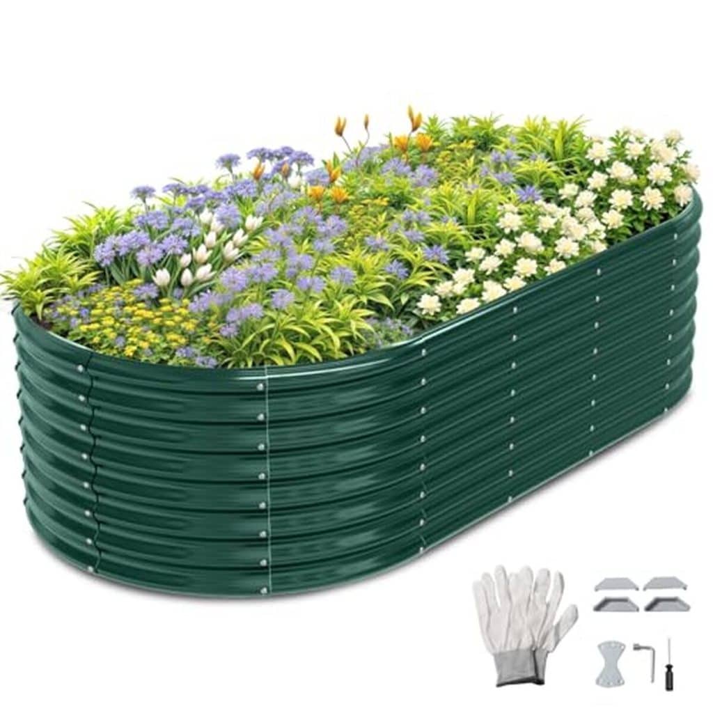 Test du potager surélevé en métal Leadzm 240x120x60 cm