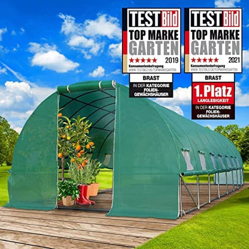 Test : serre tunnel BRAST 24m2, stabilité et aération optimales