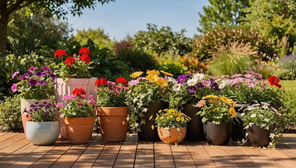 Idées de compositions pour jardinières extérieures