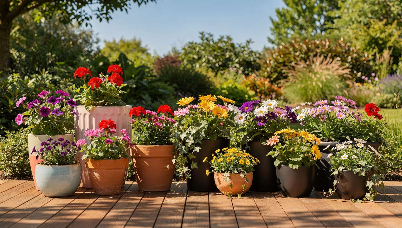 Idées de compositions pour jardinières extérieures