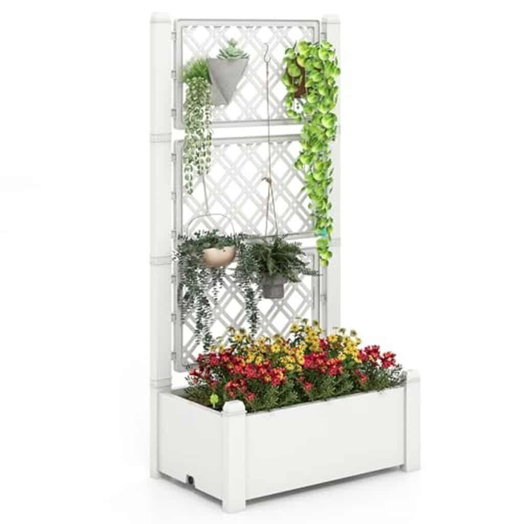 Test de la jardinière surélevée Costway avec arrosage automatique et treillis