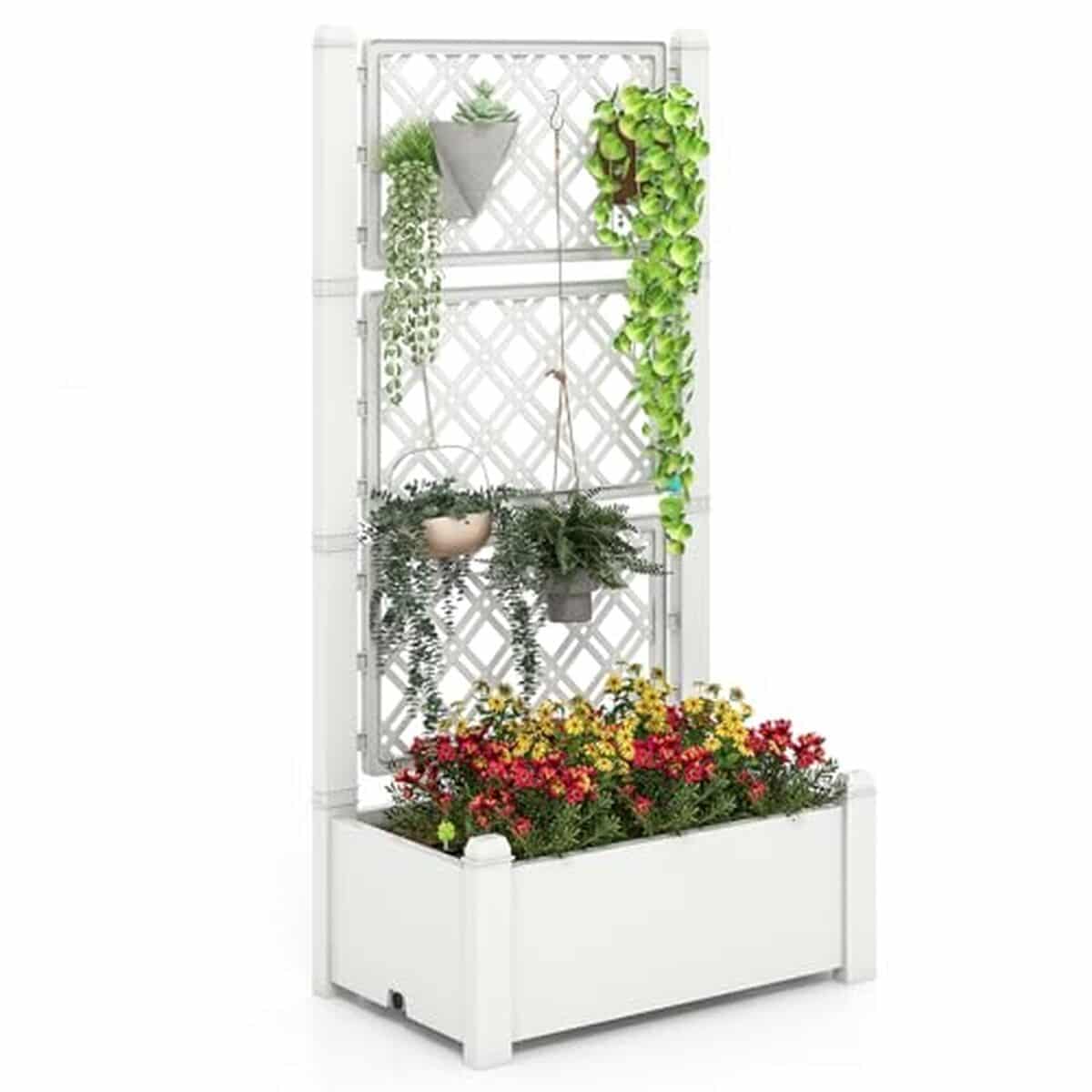 Test de la jardinière surélevée Costway avec arrosage automatique et treillis