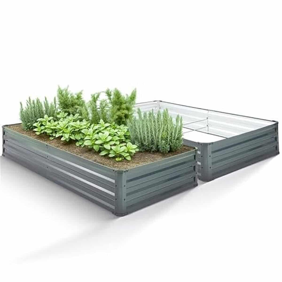 Test des bacs surélevés Arebos en métal 180x90x30 cm