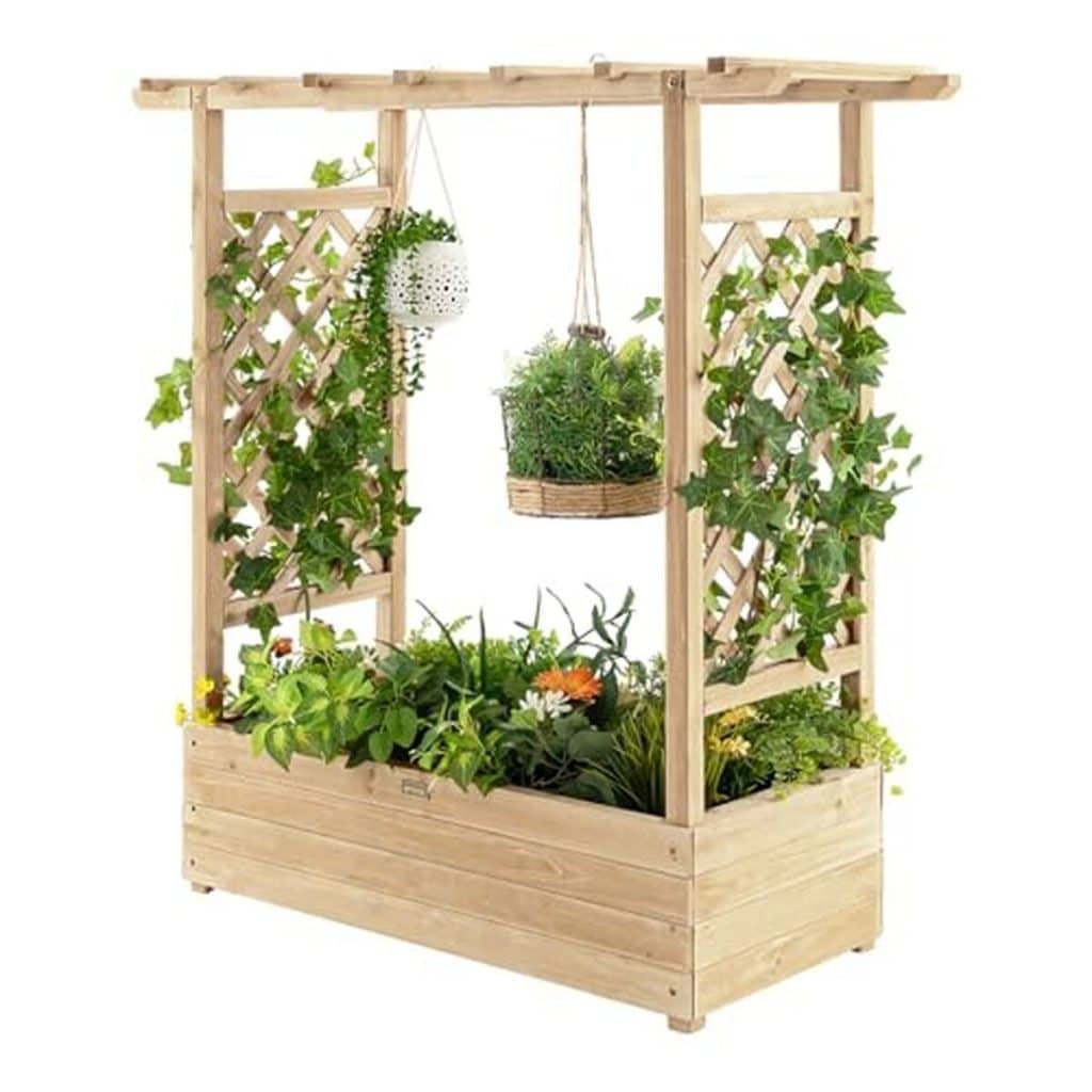 Test : jardinière treillis GOPLUS pour plantes grimpantes