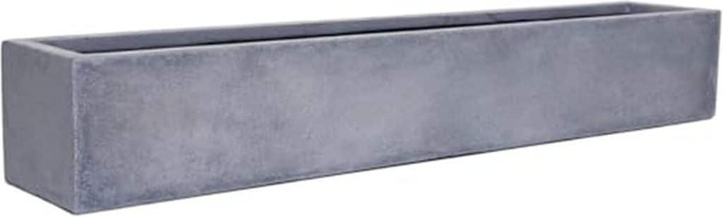 Test VIVANNO bac à fleurs en fibre de verre FLOBO gris