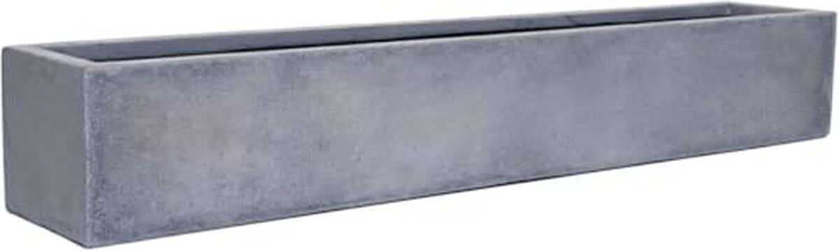 Test VIVANNO bac à fleurs en fibre de verre FLOBO gris