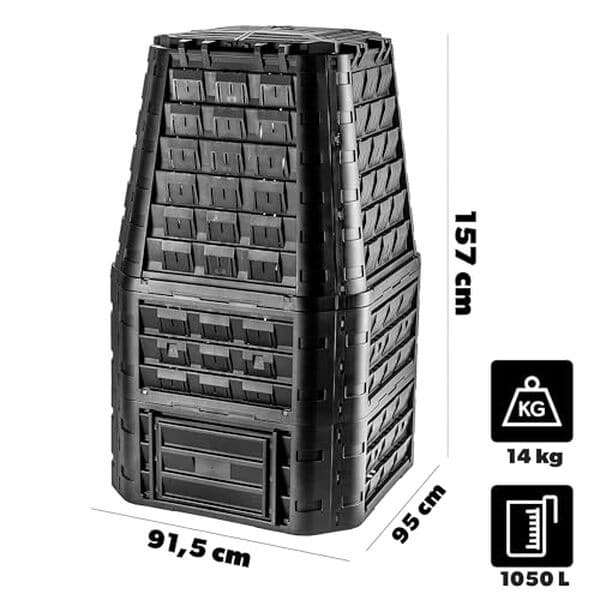 Découvrez l'efficacité et la praticité du composteur rapide KADAX de 1050 l : un outil indispensable pour un compostage écologique et efficace à domicile.