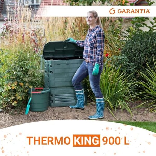 Découvrez le composteur Garantia Thermo-King 900L : une solution durable et de grande capacité qui optimise votre jardinage tout en respectant l'environnement.