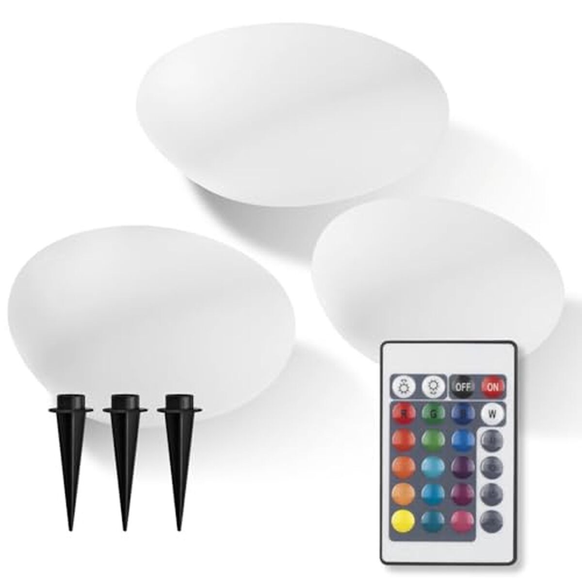 Avis sur le set de 3 pierres solaires EASYmaxx : éclairage DEL de jardin