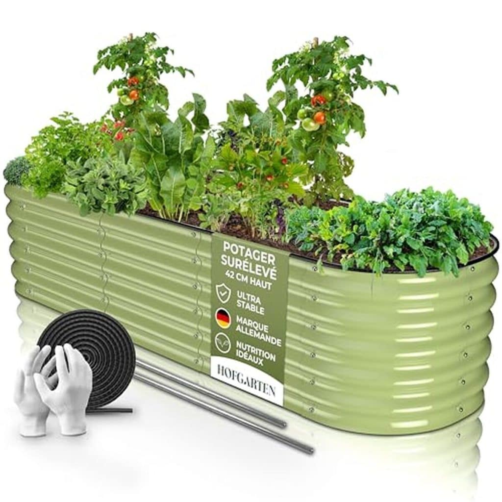 Test du bac potager surélevé HOFGARTEN en acier 6-en-1