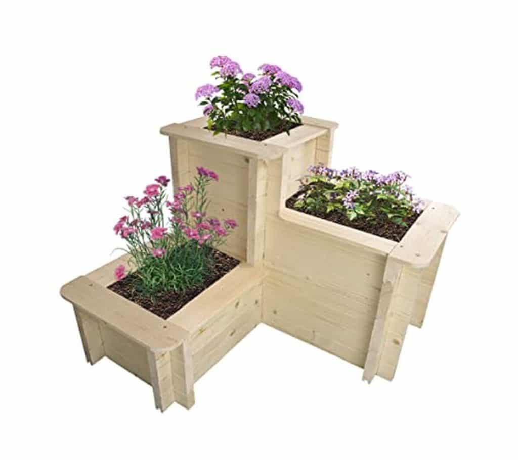 Test du carré potager Timbela M622 en bois massif