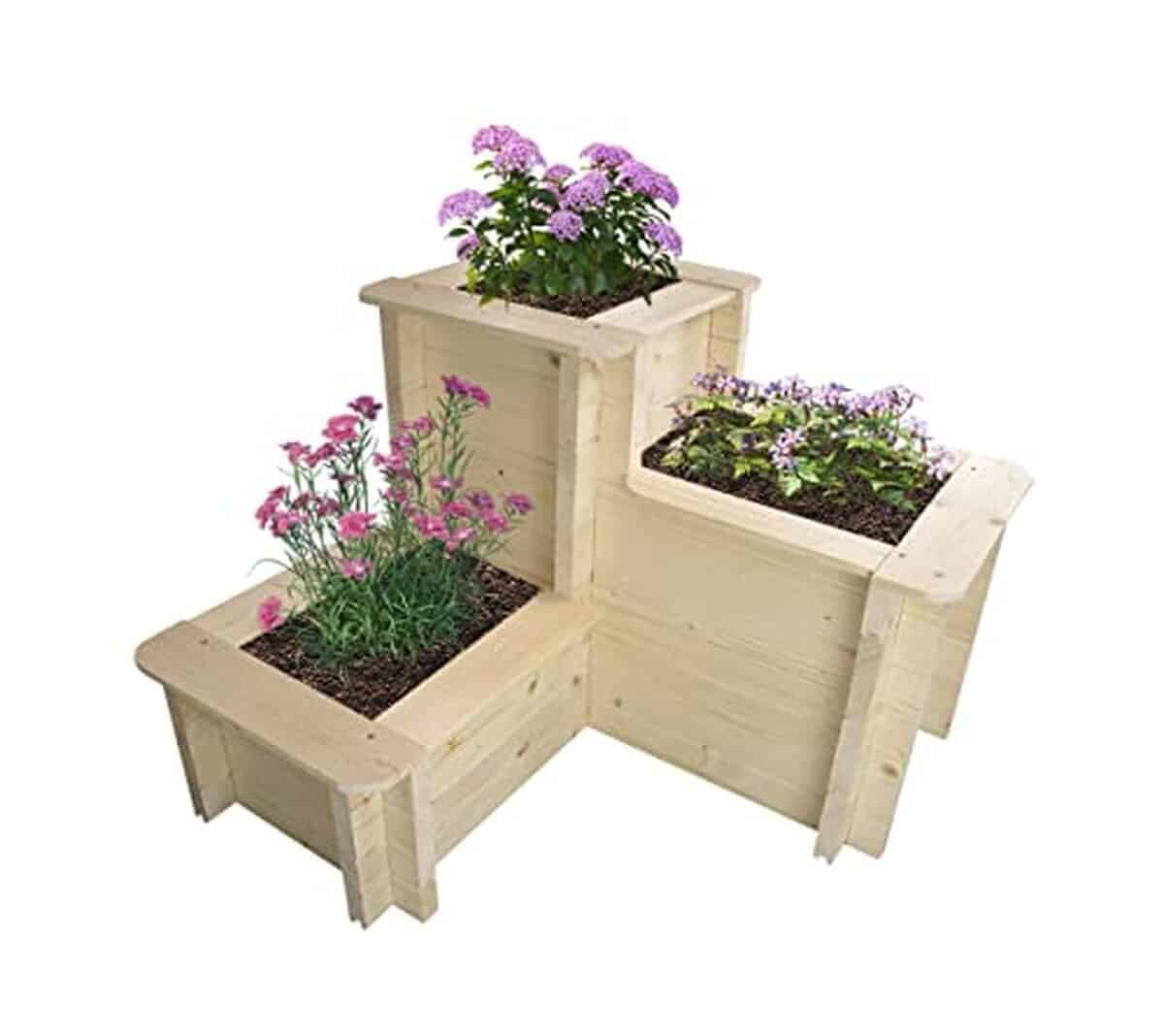 Test du carré potager Timbela M622 en bois massif