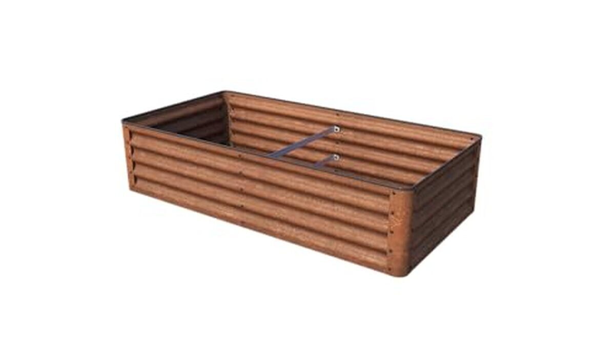 Test GFP carré potager LUCA : bac de jardinage en acier corten