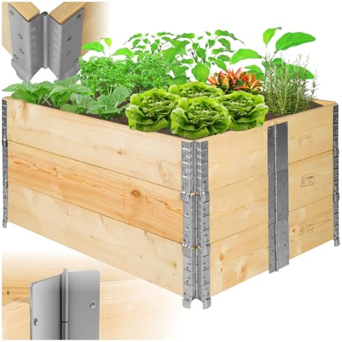 Test : tecTake lit de jardin potager surélevé en bois