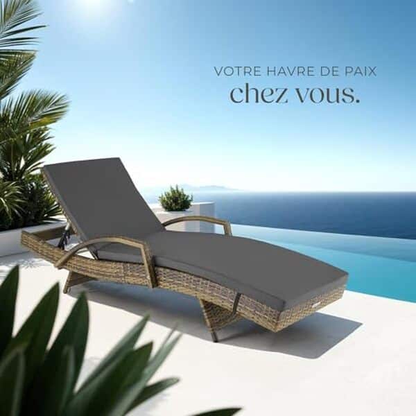Découvrez notre test détaillé de la chaise longue TecTake® en résine tressée : confort, résistance et qualité analysés pour vous aider à choisir. 