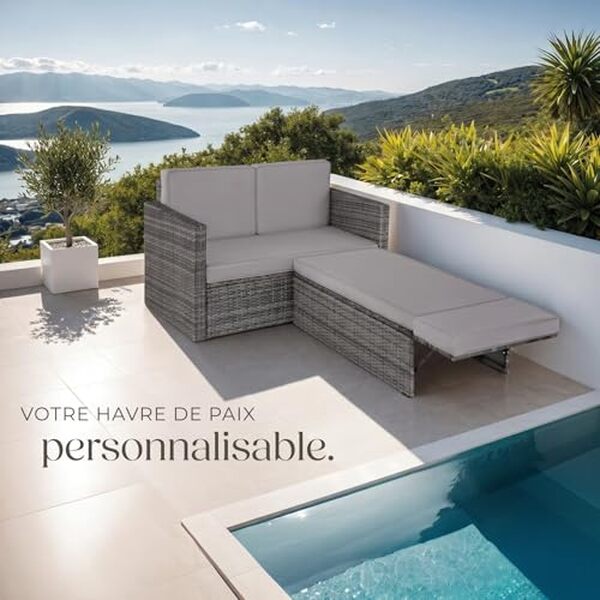 Découvrez notre test complet du salon de jardin tectake en poly rotin : design, confort et durabilité pour votre terrasse