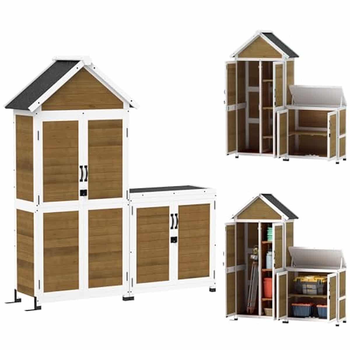 Test : abri et armoire de jardin Outsunny, polyvalence naturelle