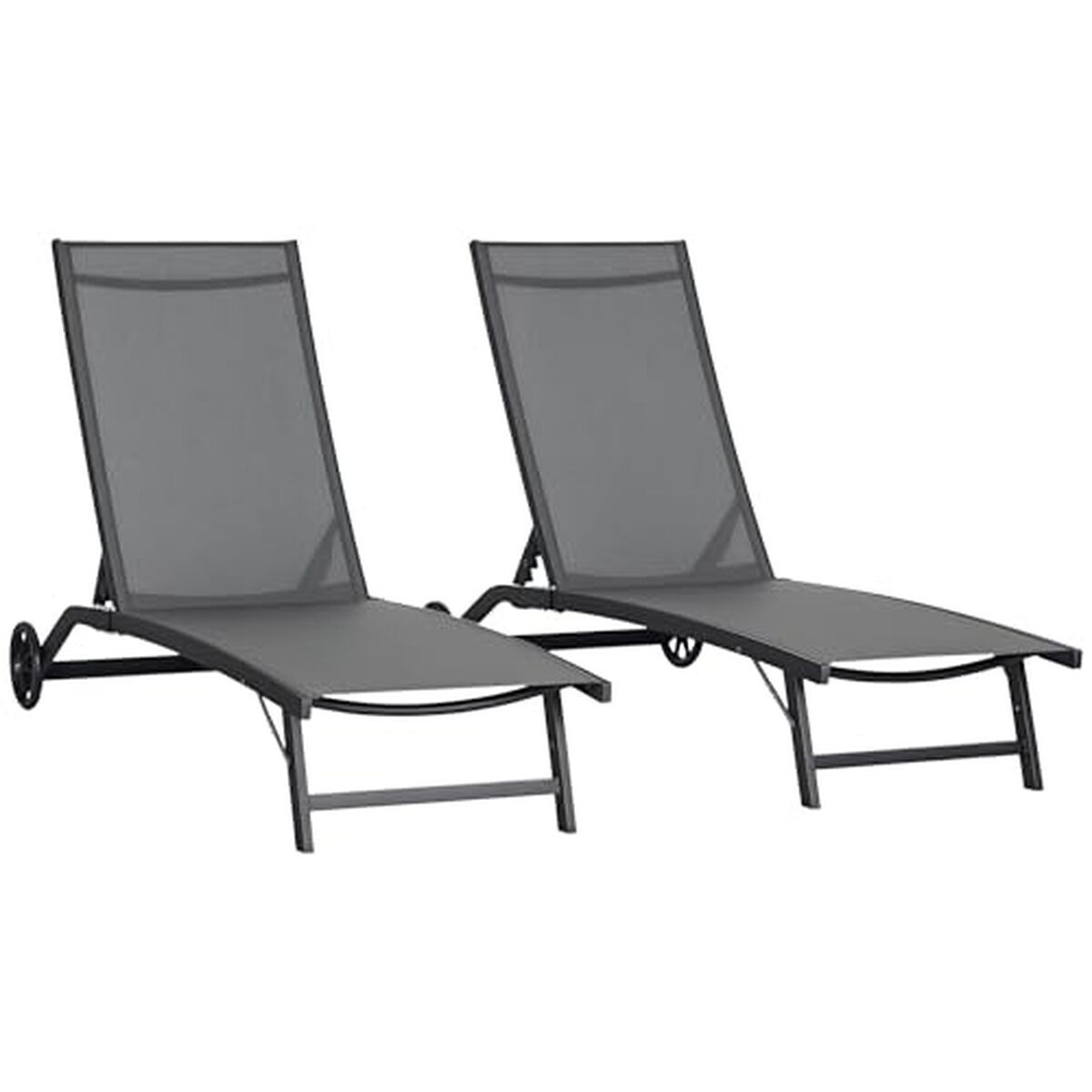 Test : bain de soleil inclinable Outsunny gris foncé
