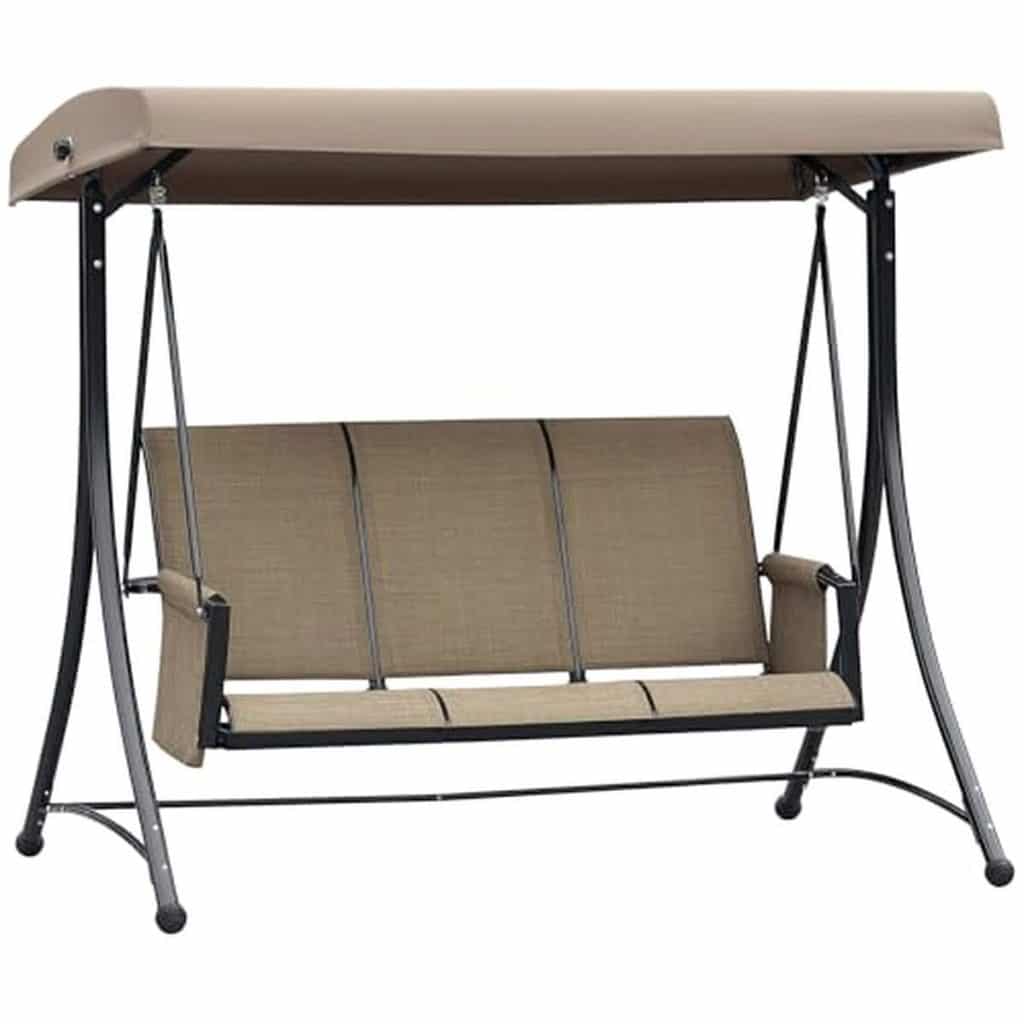 Test balancelle Outsunny 3 places : confort et rangement au jardin