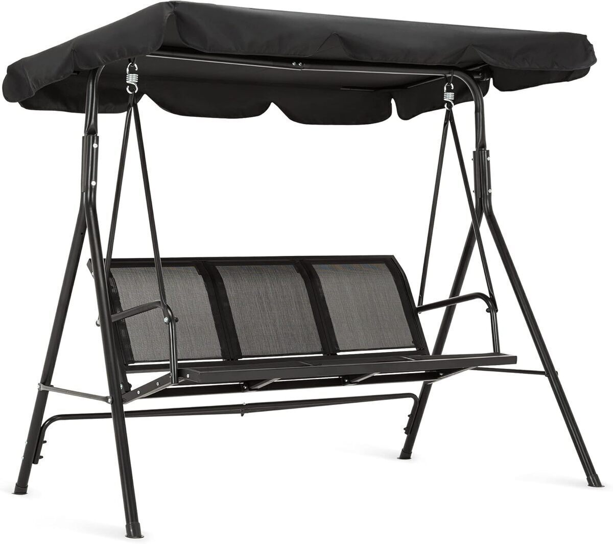Test de la balancelle MCombo 8007 noir, 3 places