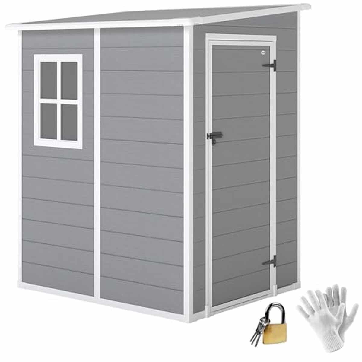 Test de l'abri de jardin Outsunny en aluminium et PP 1, 54 m²