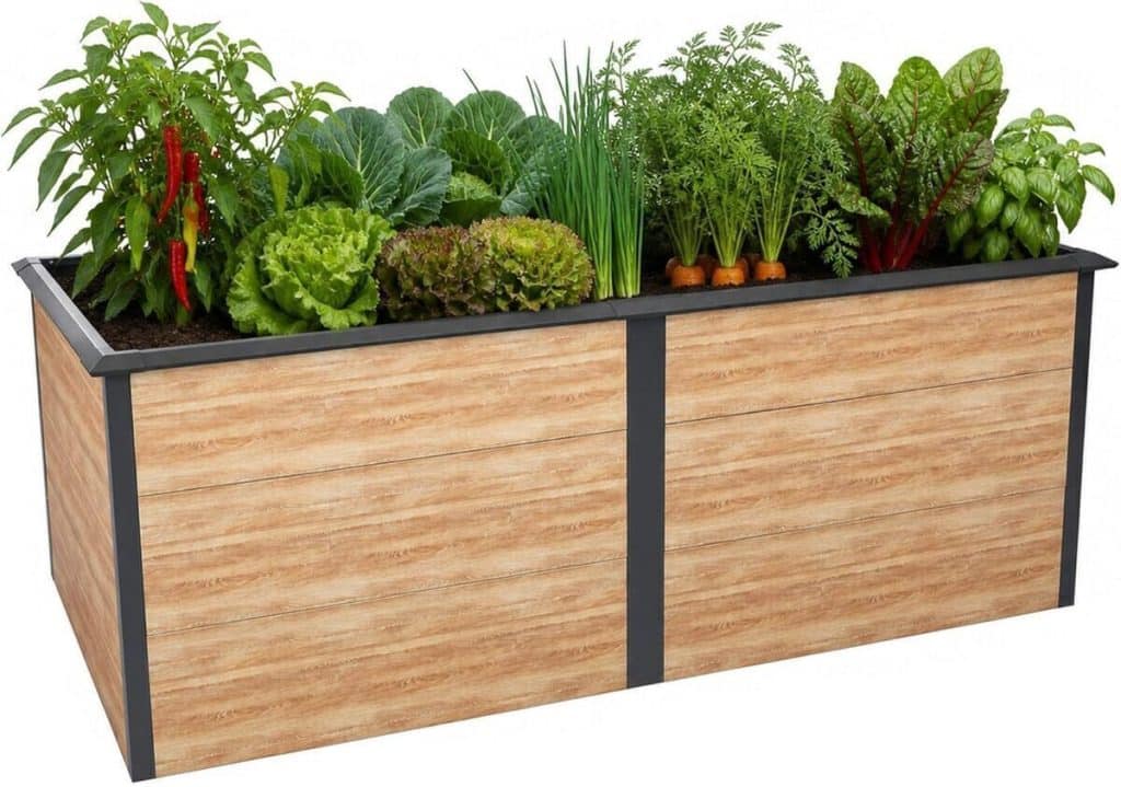 Test du parterre surélevé Zelsius anthracite pour jardin ou balcon