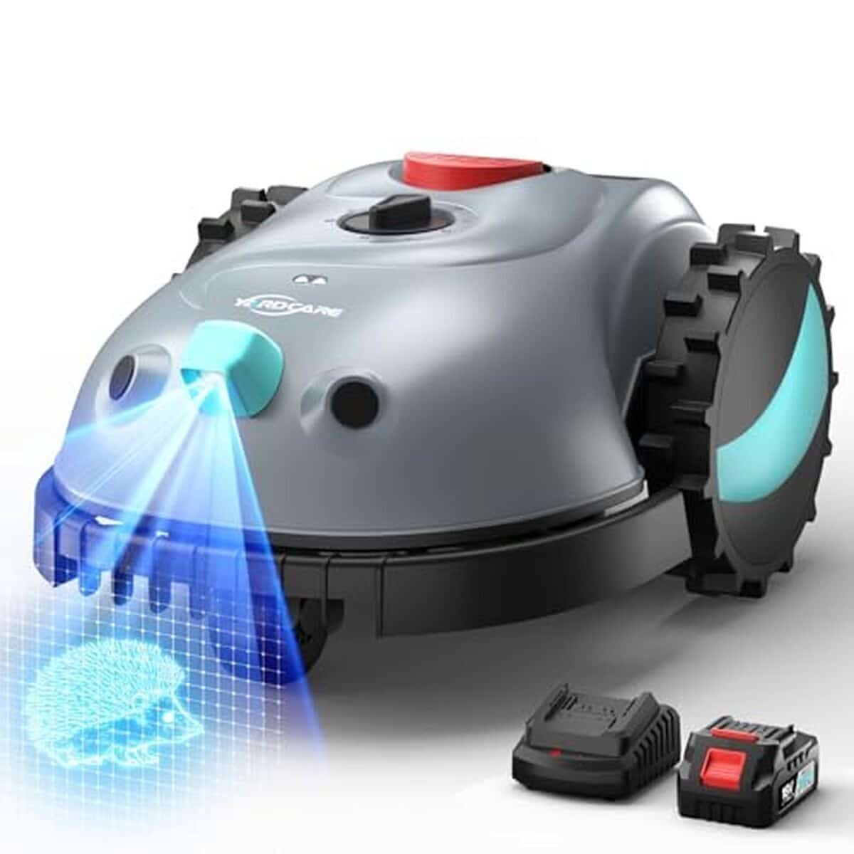 Test du robot tondeuse Yardcare V100 : navigation visuelle et coupe en spirale