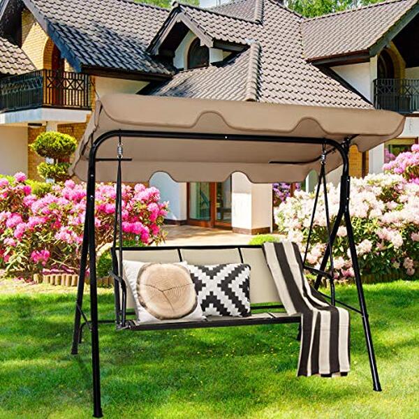 Découvrez notre test détaillé de la balancelle 3 places COSTWAY avec toit brun imperméable : confort, durabilité et design pour votre jardin.
