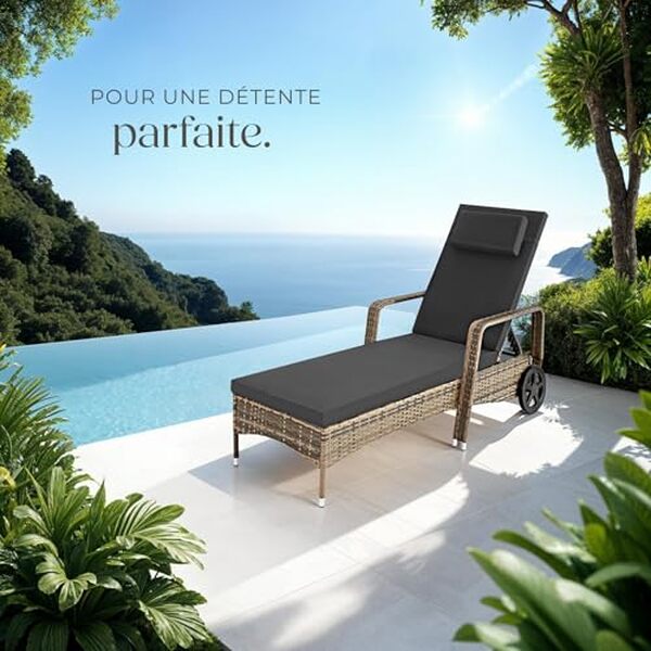 Découvrez notre test complet de la chaise longue tectake en résine tressée inclinable : confort, qualité et durabilité pour votre jardin. 