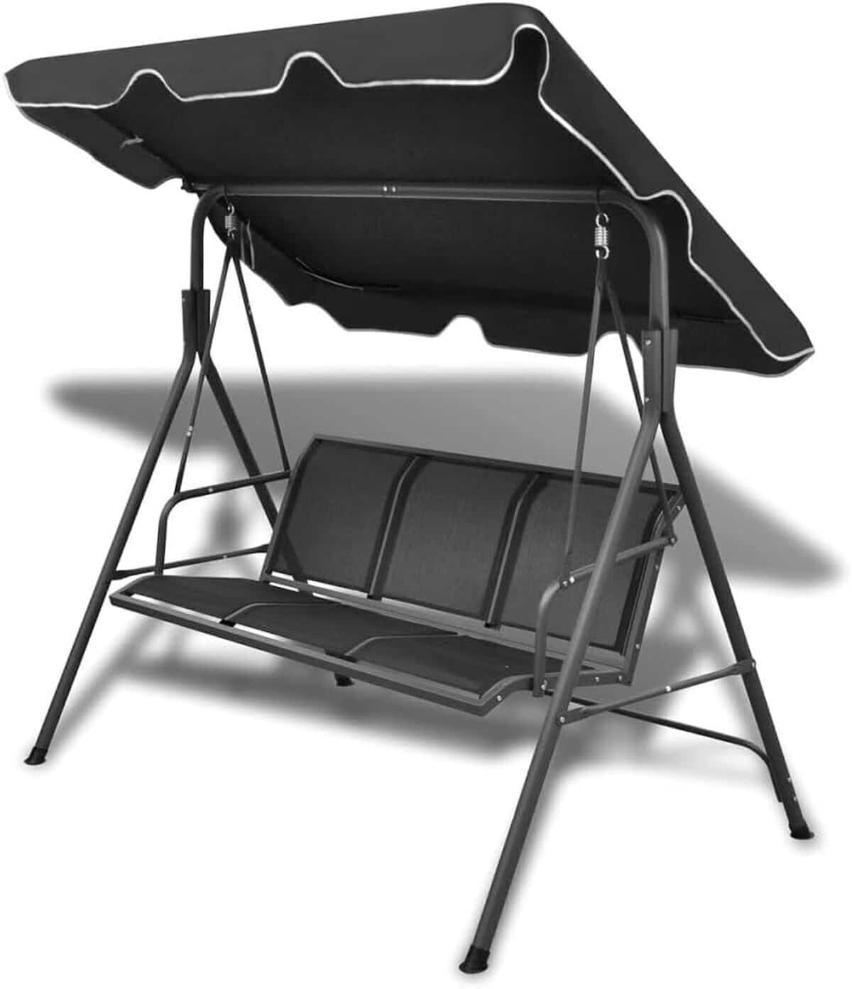 Test : balancelle de jardin vidaXL avec auvent noir