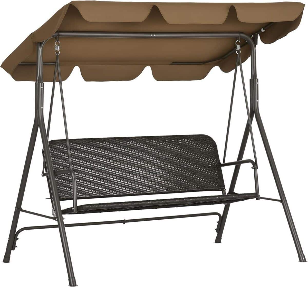 Test : balancelle Outsunny 3 places avec auvent réglable