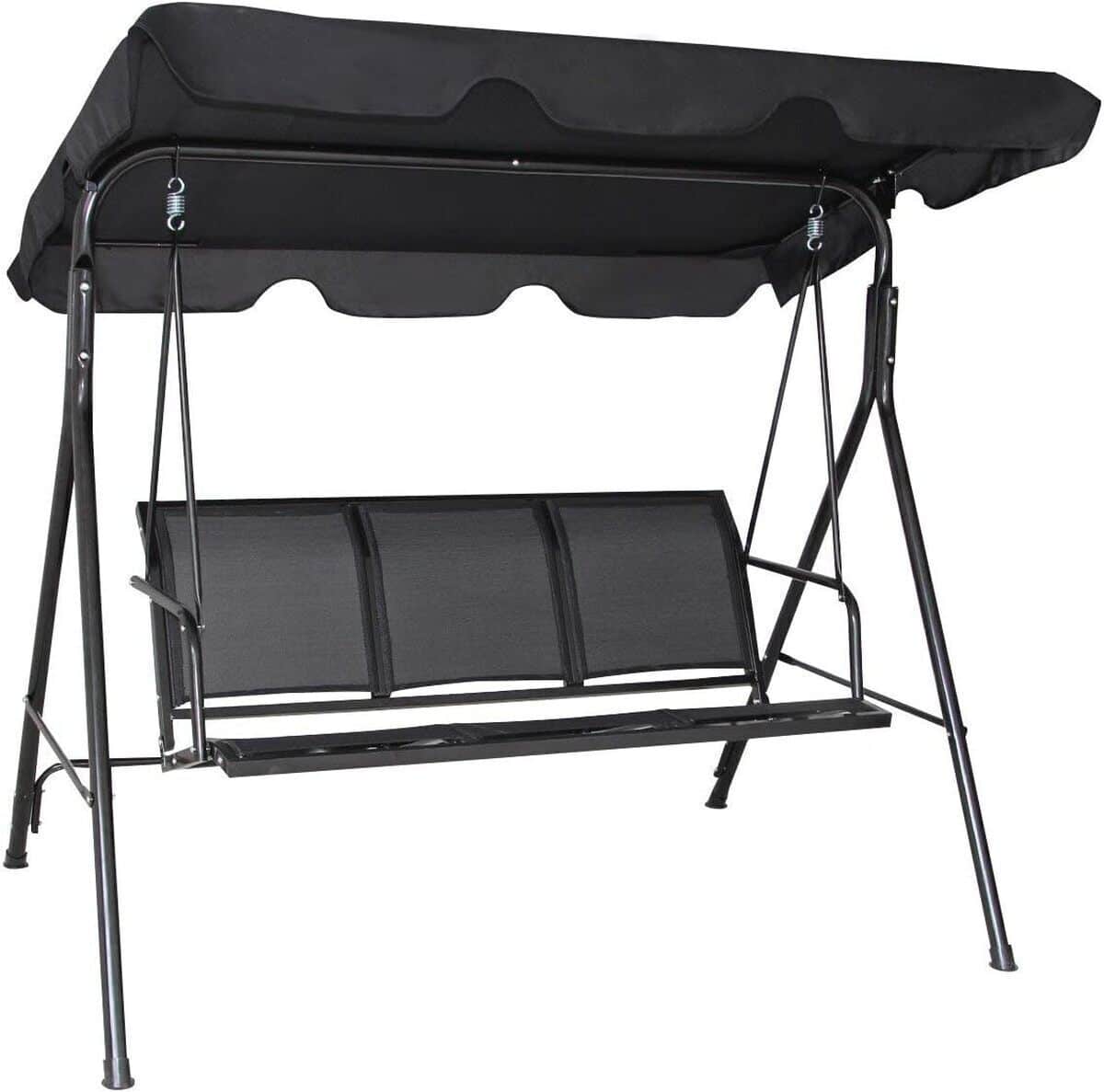 Test de la balancelle 3 places COSTWAY avec toit imperméable brun