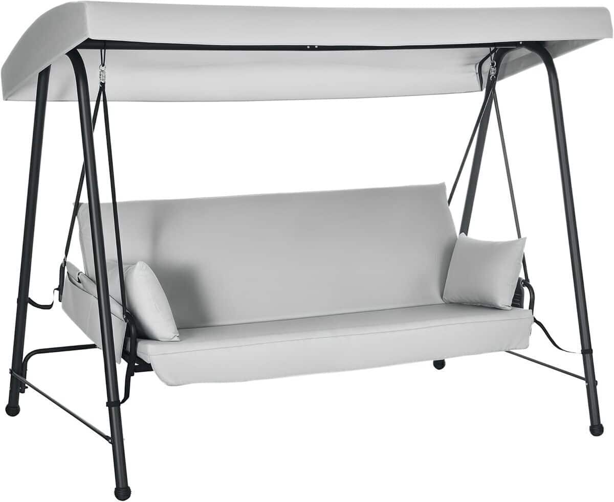 Test de la balancelle Outsunny 3 places avec toit réglable