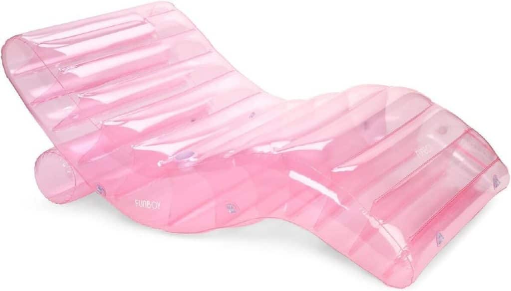 Test de la chaise longue gonflable géante rose FUNBOY