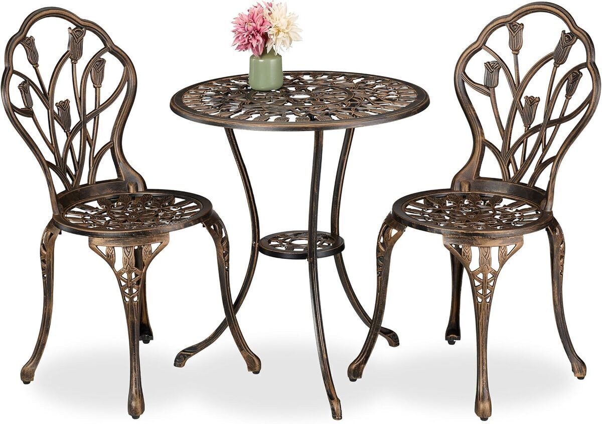 Test du salon de jardin Relaxdays : élégance en duo