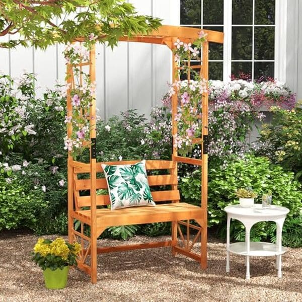 Découvrez notre avis détaillé sur l'arche de jardin Relax4Life avec banc intégré et treillis: qualité, design et performance pour votre espace extérieur.
