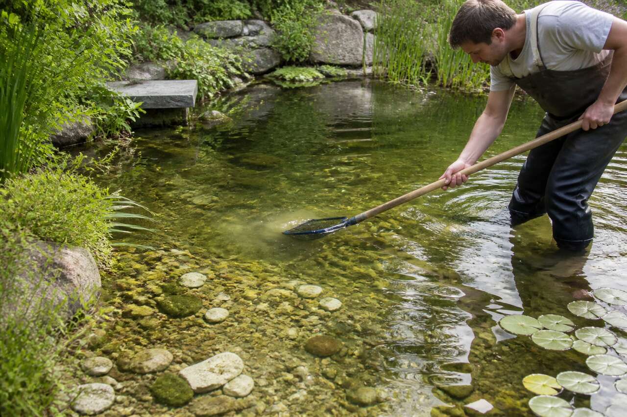 Nettoyer le fond et enlever la vase sans ab&icirc;mer le bassin