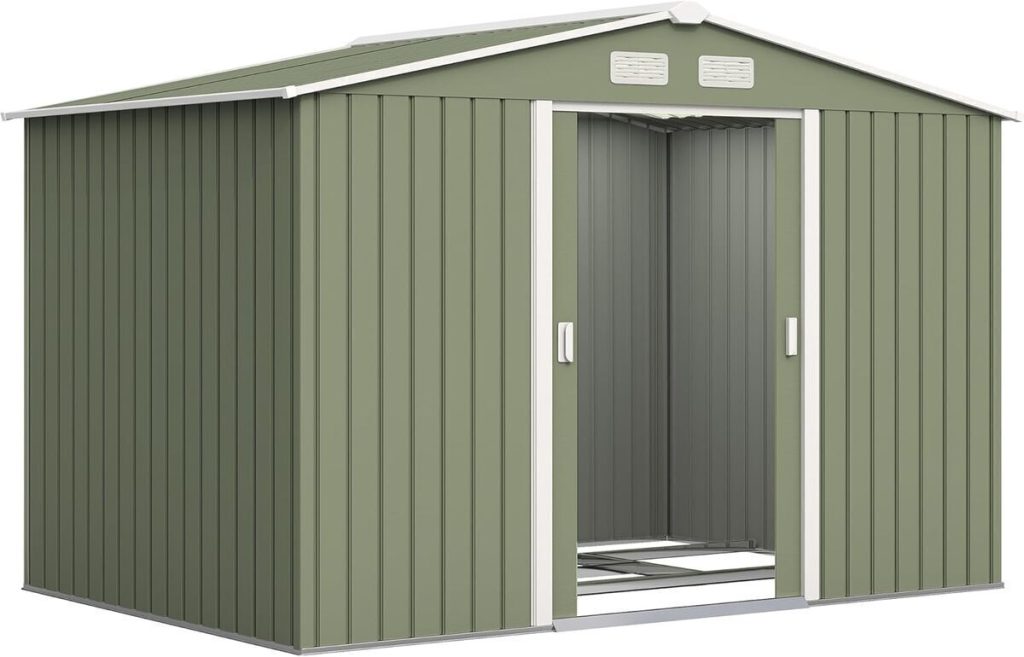 Test : abri de jardin Outsunny en métal 5, 4 m² et kit de fondation