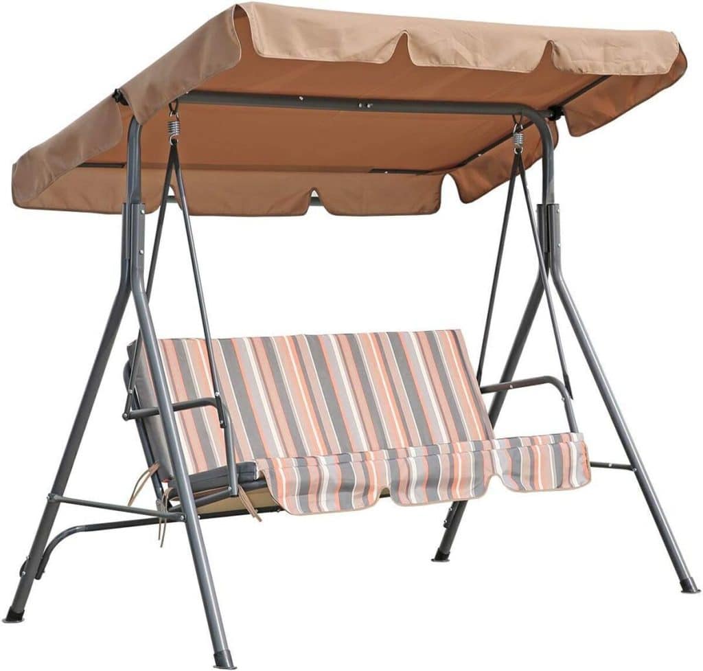 Test : angel Living balançoire de jardin 3 places avec parasol