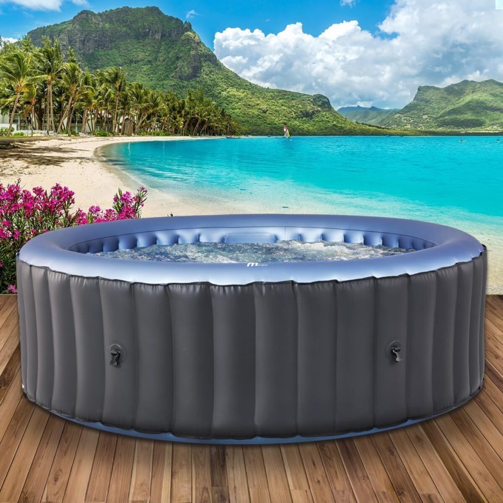 Test du bain à remous gonflable Brast MSpa Bergen : massage jusqu'à 144 jets