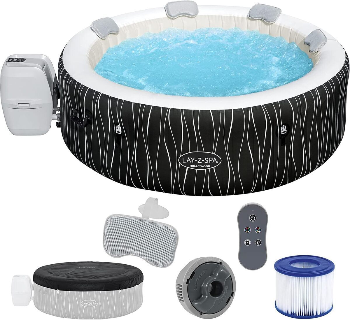 Test du spa gonflable Bestway LAY-Z-SPA® Hollywood Airjet™ 4-6 places